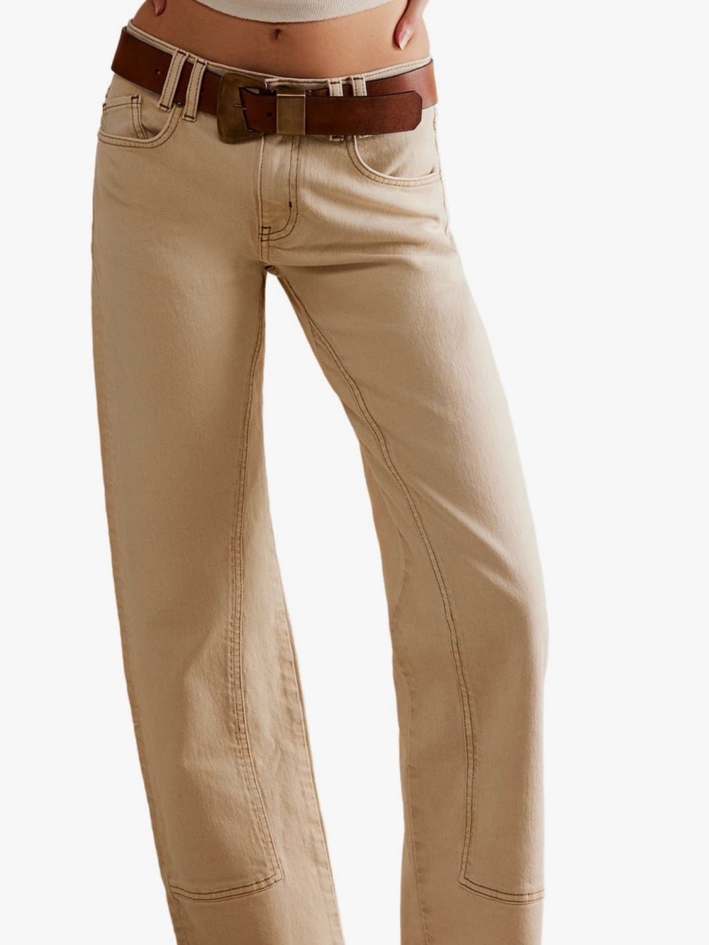 Free People Risk Taker Raw Hem Straight Leg Jeans